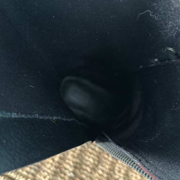 Dolls kill Current Mood Booked Out Combat Boots 5 preowned its dark red burgundy - Picture 13 of 13